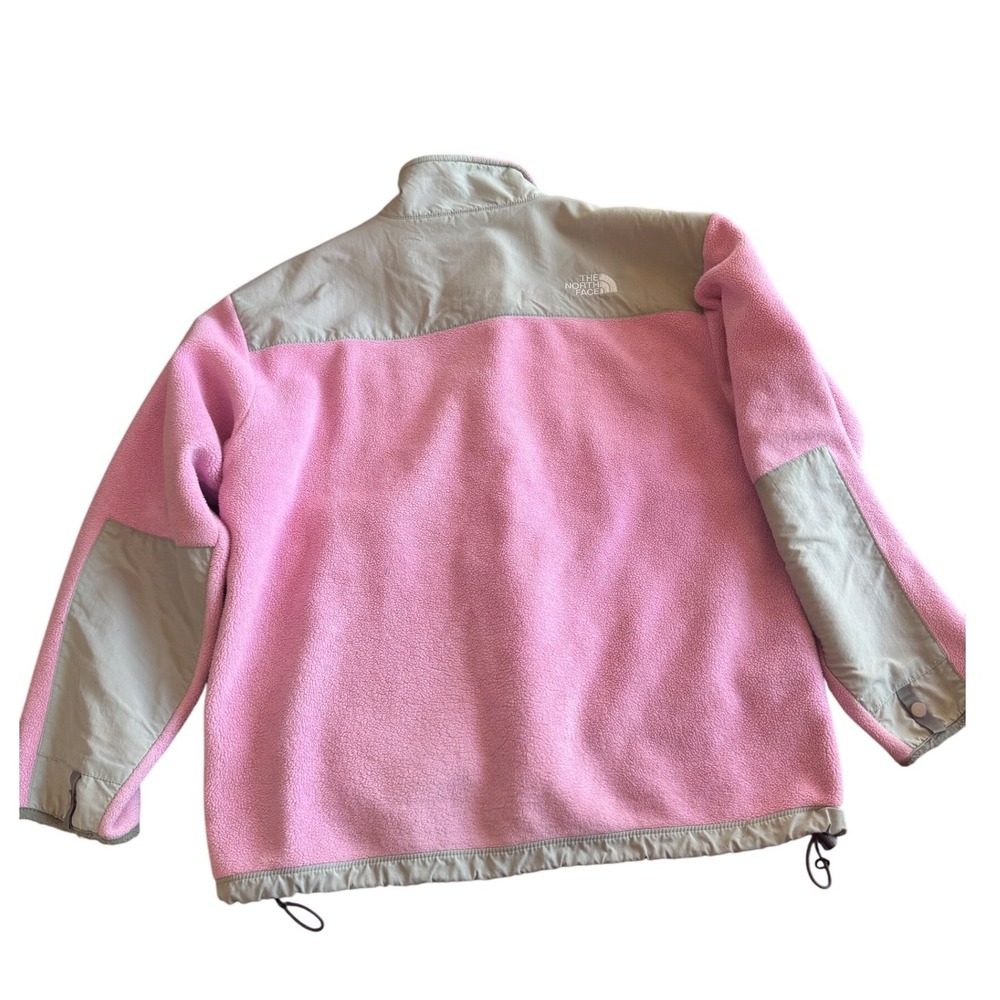 The North Face Fleece Jacket Pink Gray Youth XL Full Zip Outdoor - Picture 2 of 5